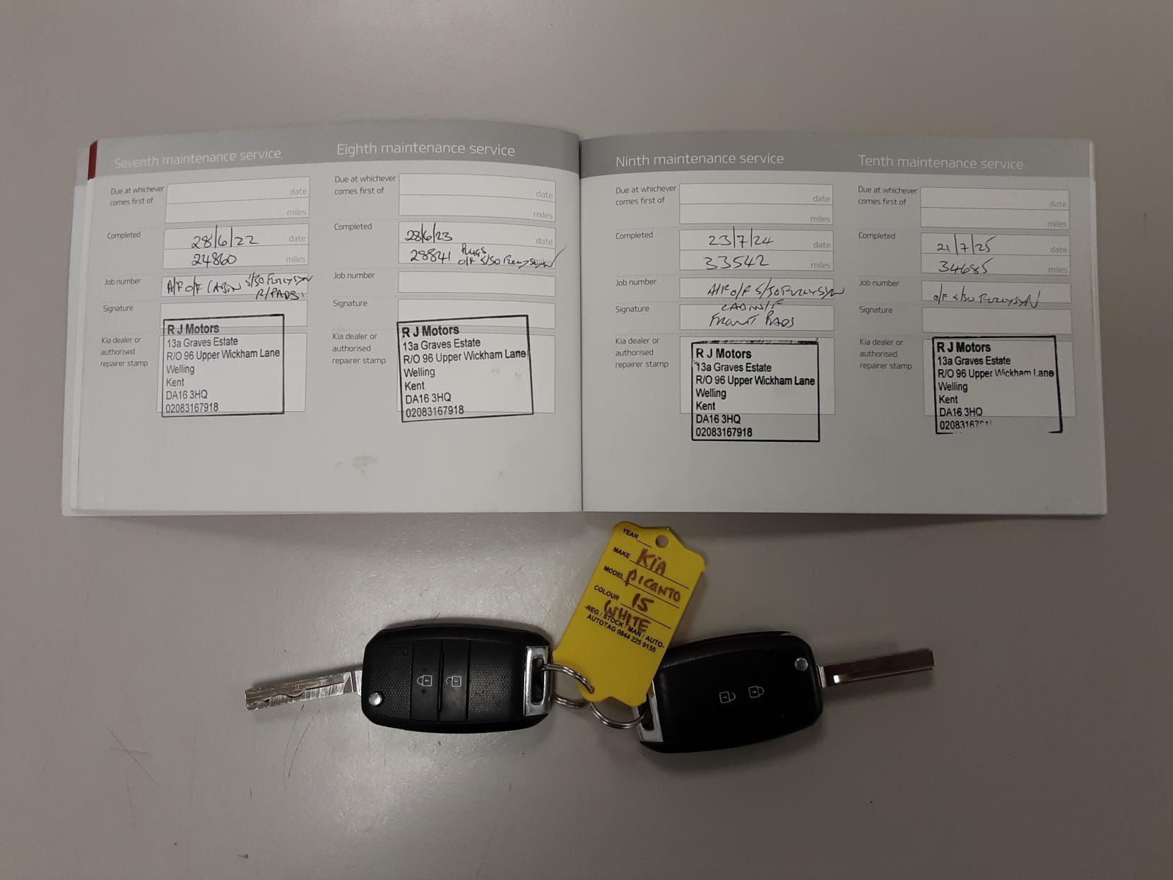 Kia Picanto 1.0 1 Hatchback 5dr Petrol Manual Euro 5 (68 bhp)